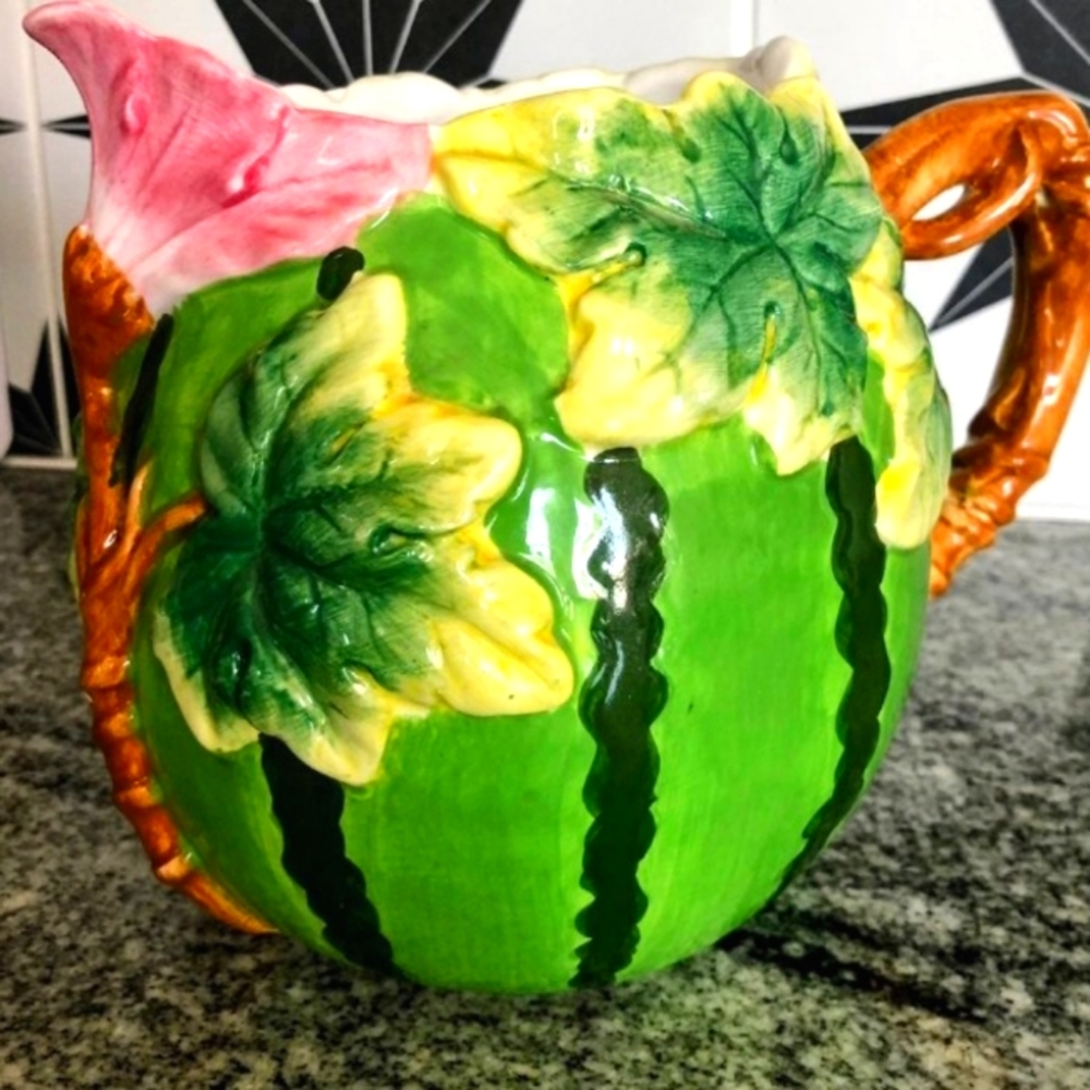 Vintage water melon pitcher